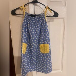 Mini Boden floral dress spring flowers daisy pockets
